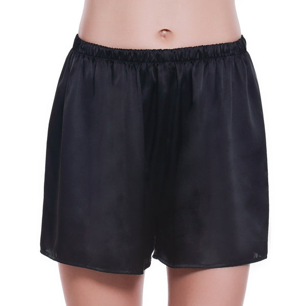 Silk Shorts - Black - Ladies