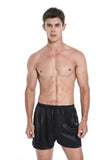 MEN 100% Mulberry Silk Boxer Shorts - Black