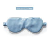 25 Momme Comfortable Silk Eye Mask 100% Silk - Light Blue