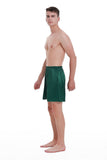 100% Mulberry Silk Boxer Shorts for Men - Emerald