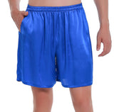 100% Mulberry Silk Boxer Shorts for Men - Royal Blue