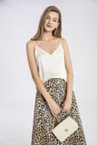 100% Double Layer Mulberry Silk Cami Top with Gift Box- Ivory