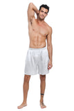 100% Mulberry Silk Boxer Shorts for Men - Grey