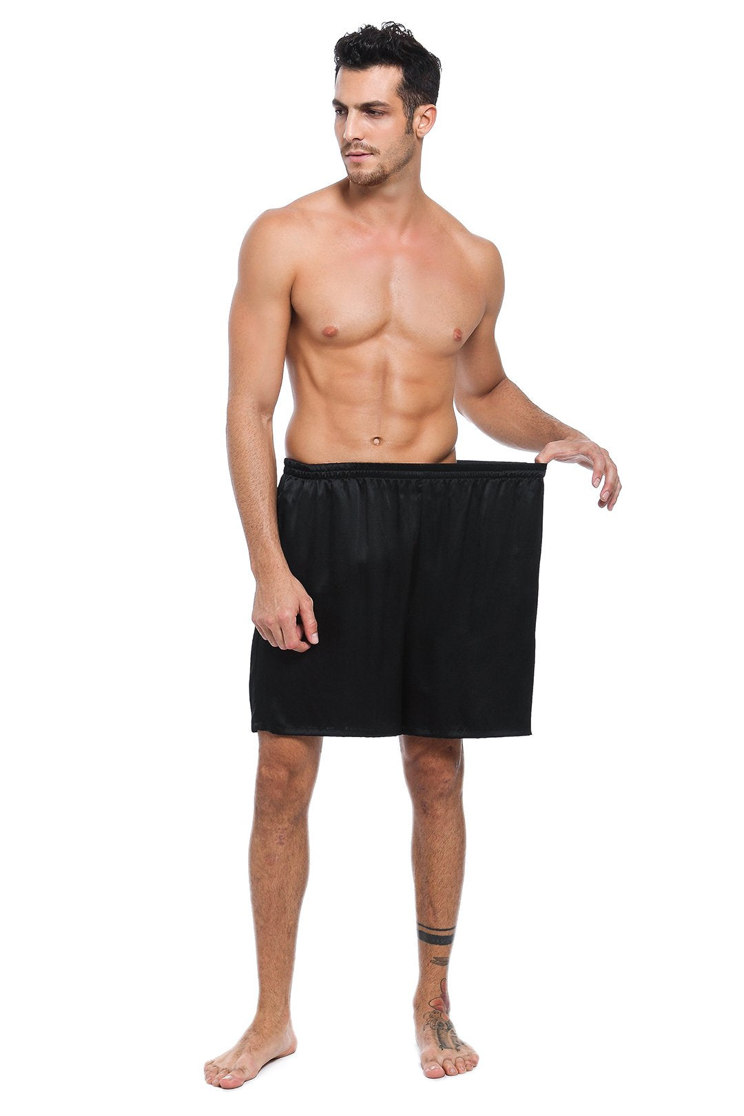 Men's Silk Boxer Shorts in Brown – CHUOCHU