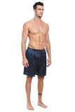 100% Mulberry Silk Boxer Shorts for Men - Navy Blue