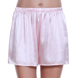 Womens 100% Mulberry Silk Shorts - Pink