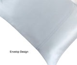 19mm 100% Both Side Mulberry Silk Envelop Pillowcase and Eye Mask with Gift Box (Grey) - Queen Size