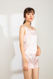 100% Mulberry Silk Tank (Tank only, Shorts not included) - Pink
